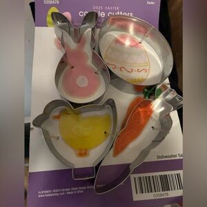 Easter Cookie Cutter Set - Bunny, Egg, Chick, Carrot